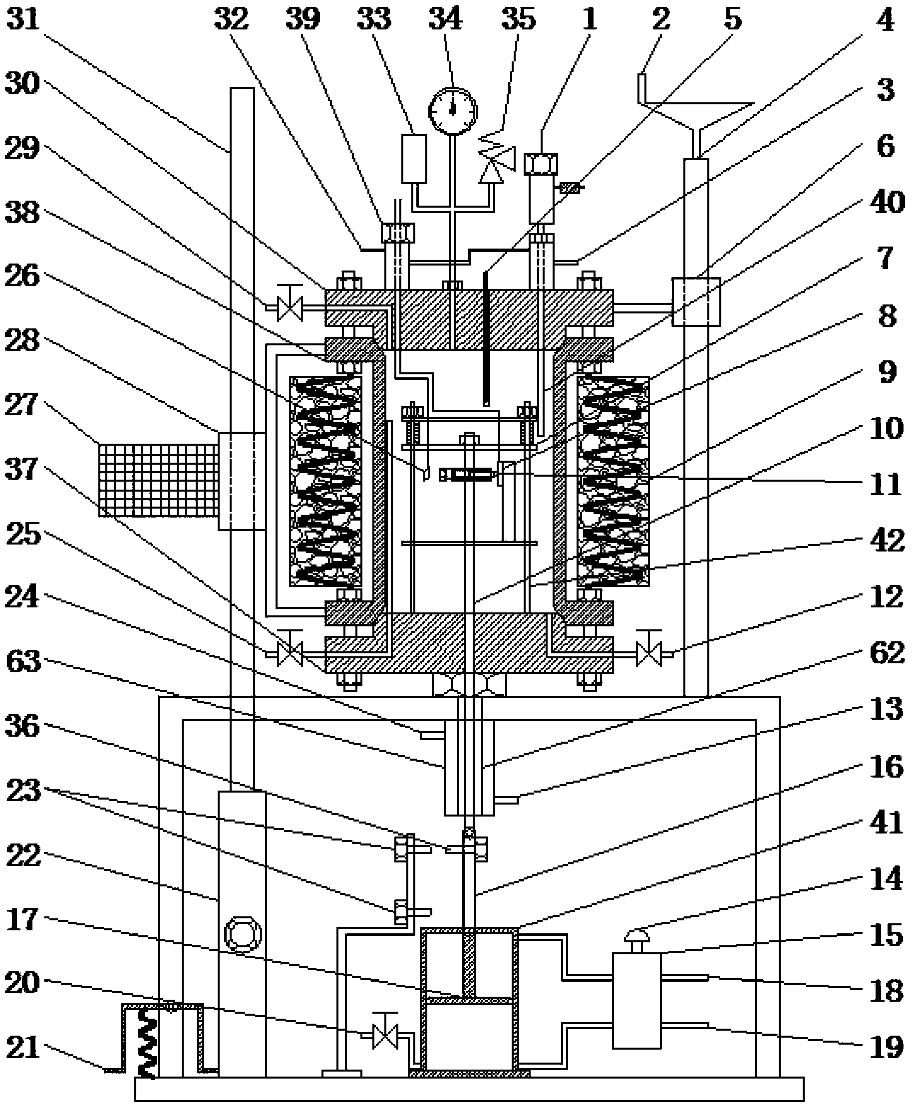 High-temperature high-pressure in-situ high-speed scratching device