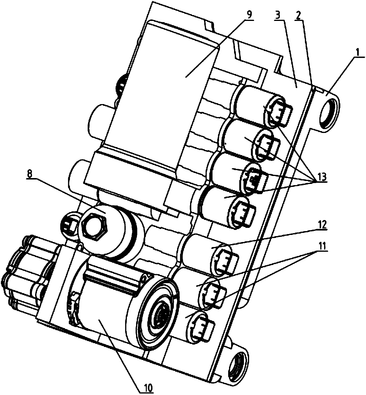 Hydraulic control valve block for automatic transmission