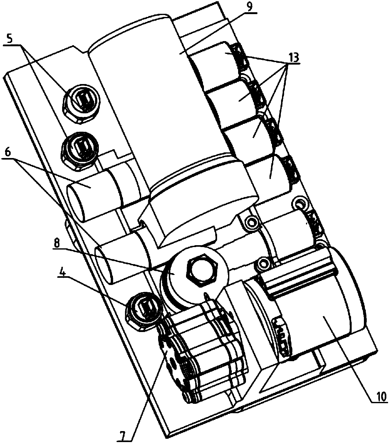 Hydraulic control valve block for automatic transmission