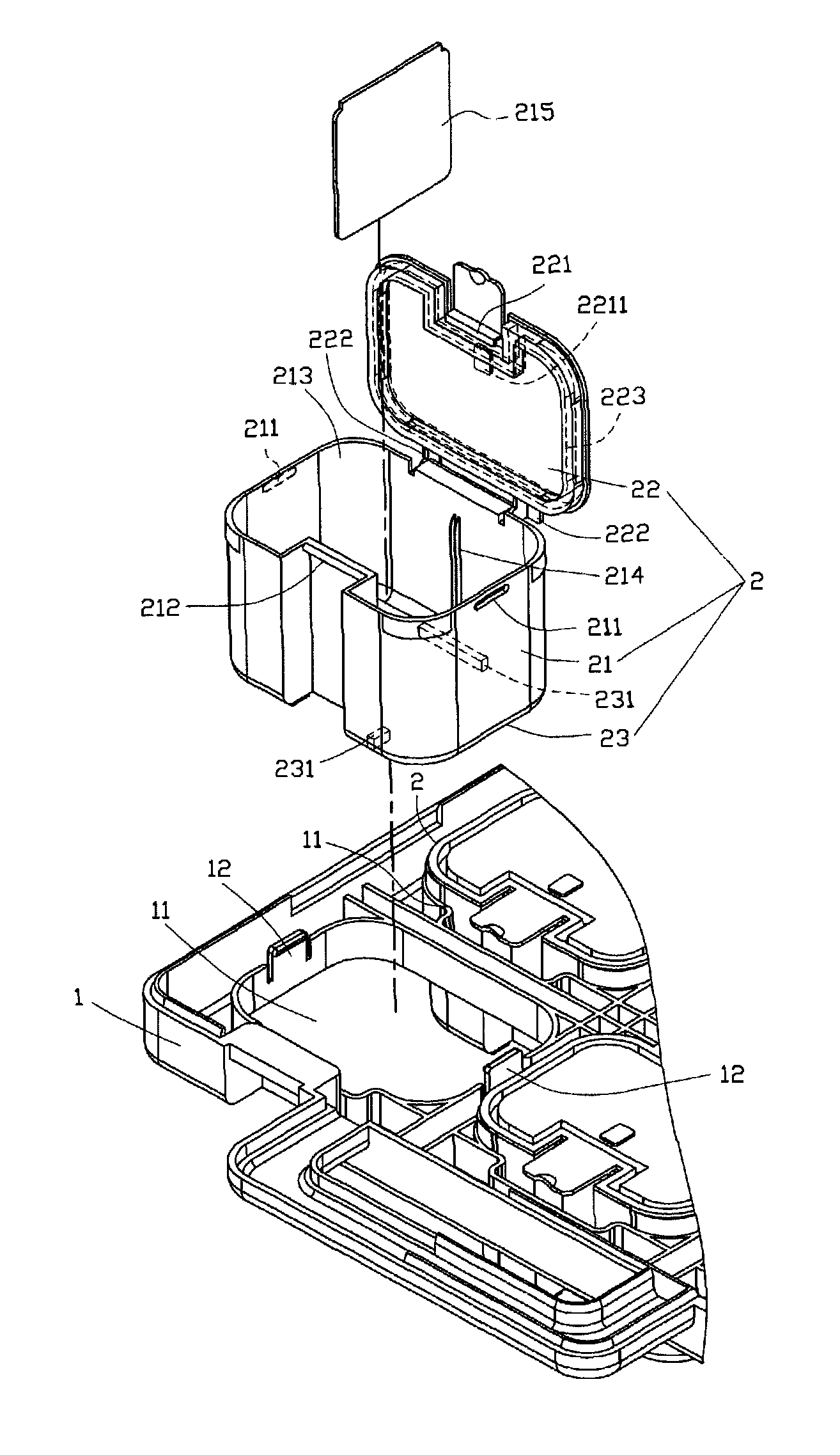 Carrier unit for carrying parts boxes