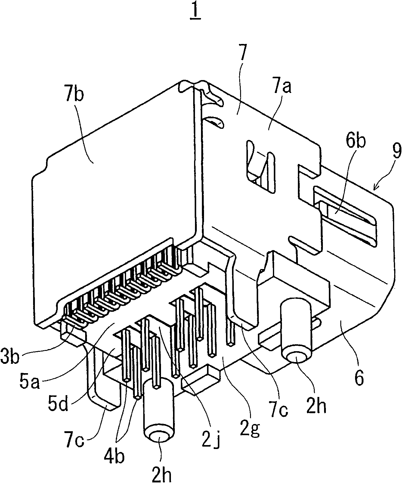 Multipolar connector