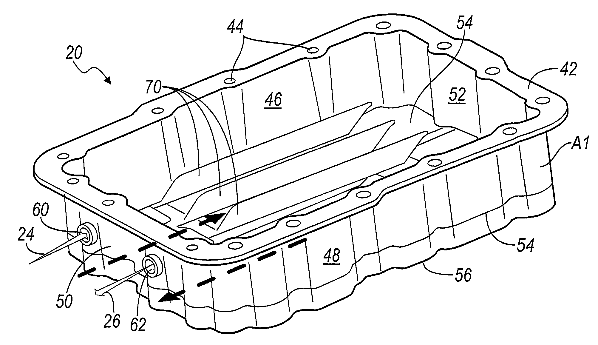 Transmission oil pan