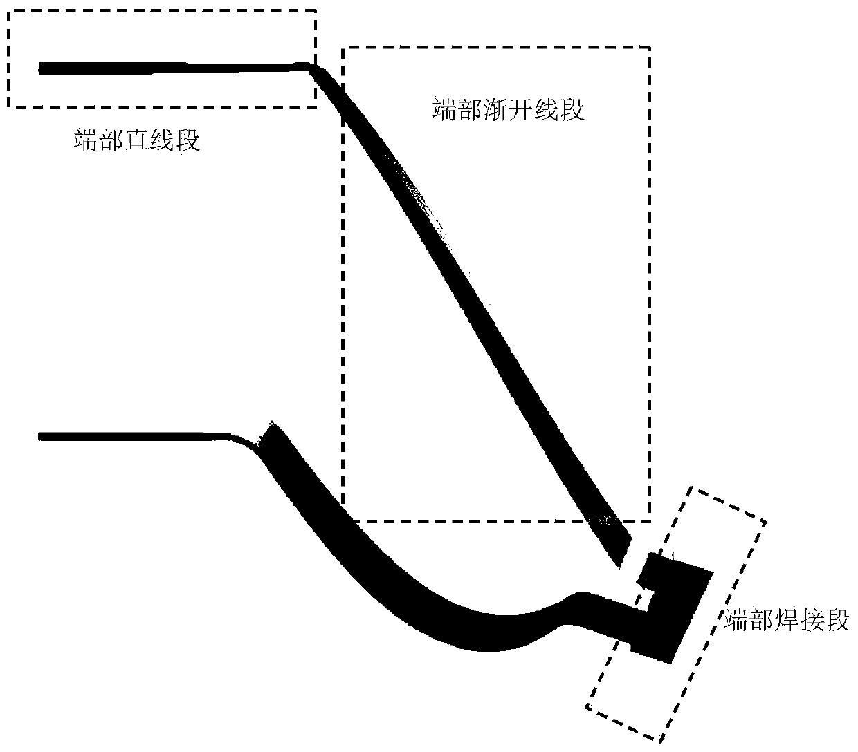 Method and system for acquiring electromagnetic force waveform of motor end winding