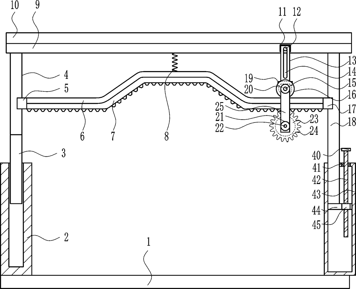 Full-automatic washing device for automobile maintenance