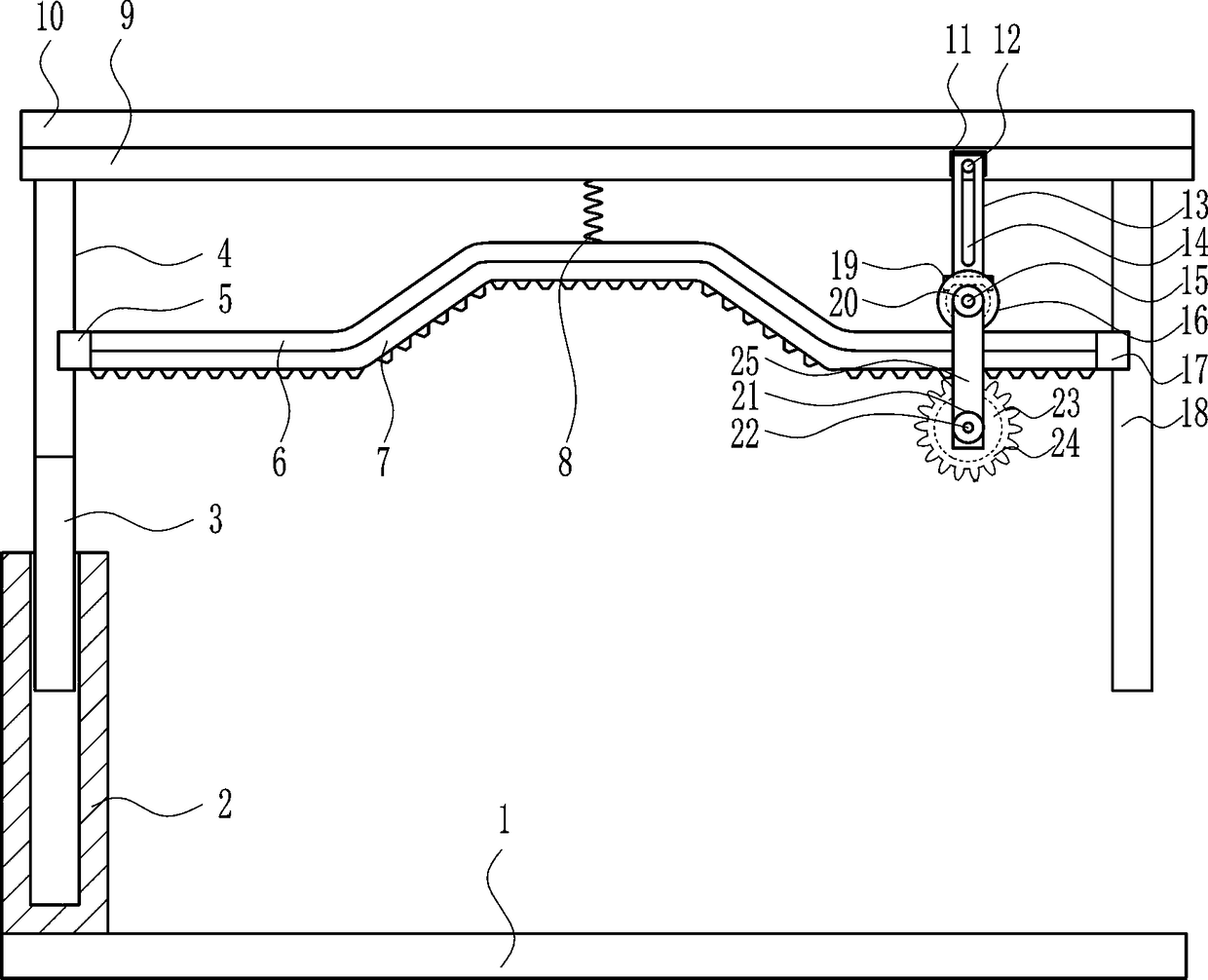 Full-automatic washing device for automobile maintenance