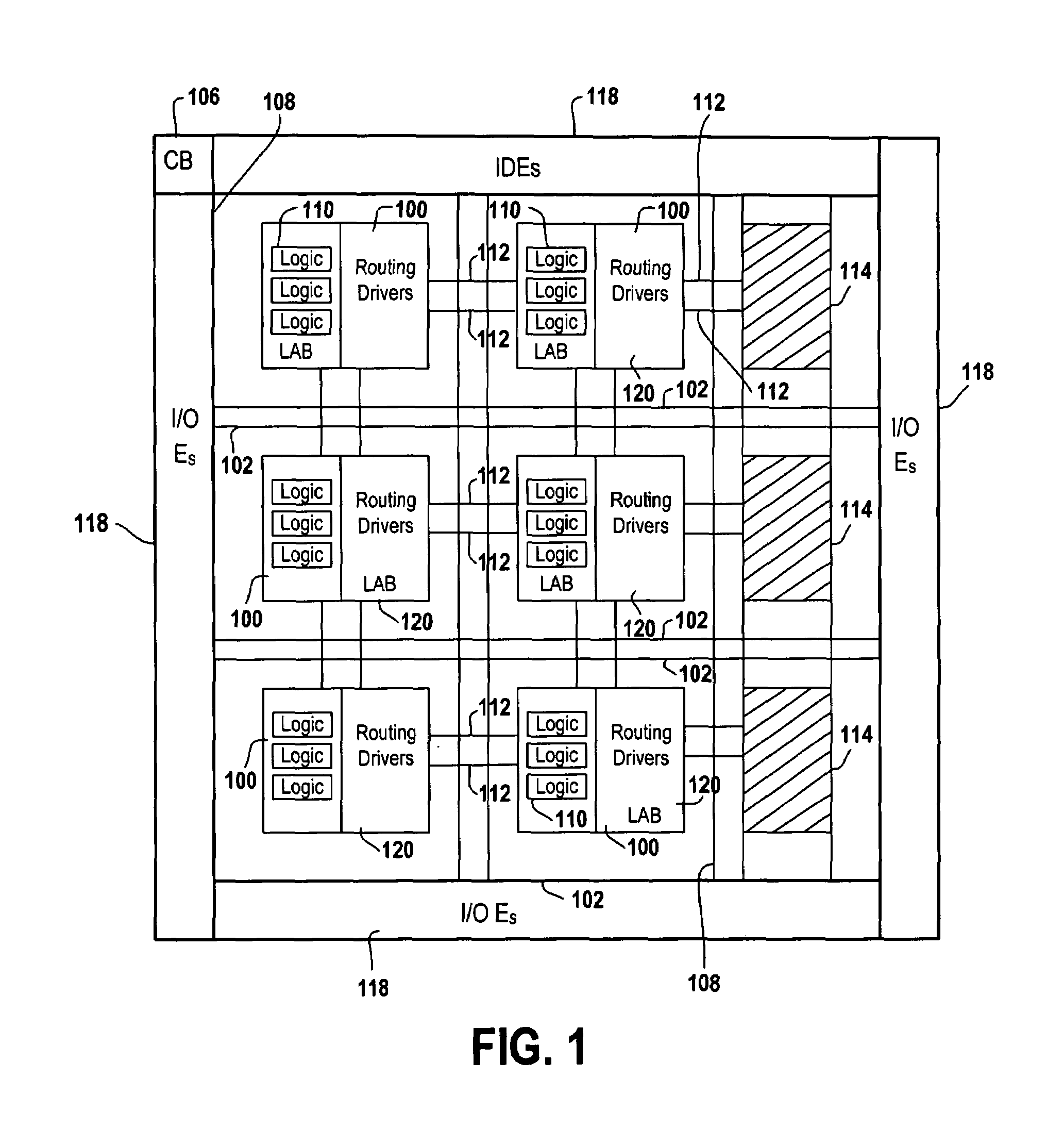 Method of reducing leakage current using sleep transistors in programmable logic device