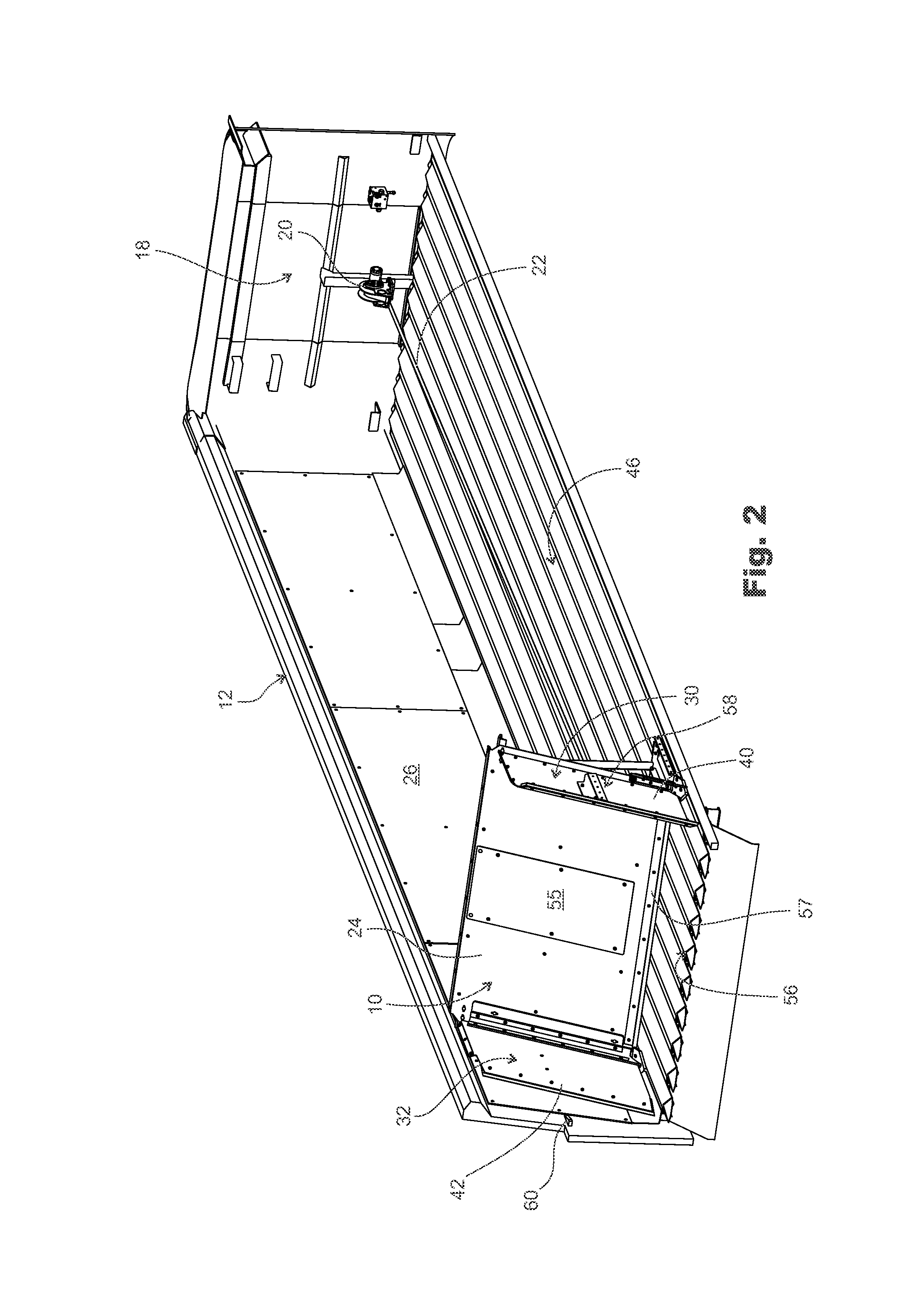 Moving cleanout for reciprocating conveyor system