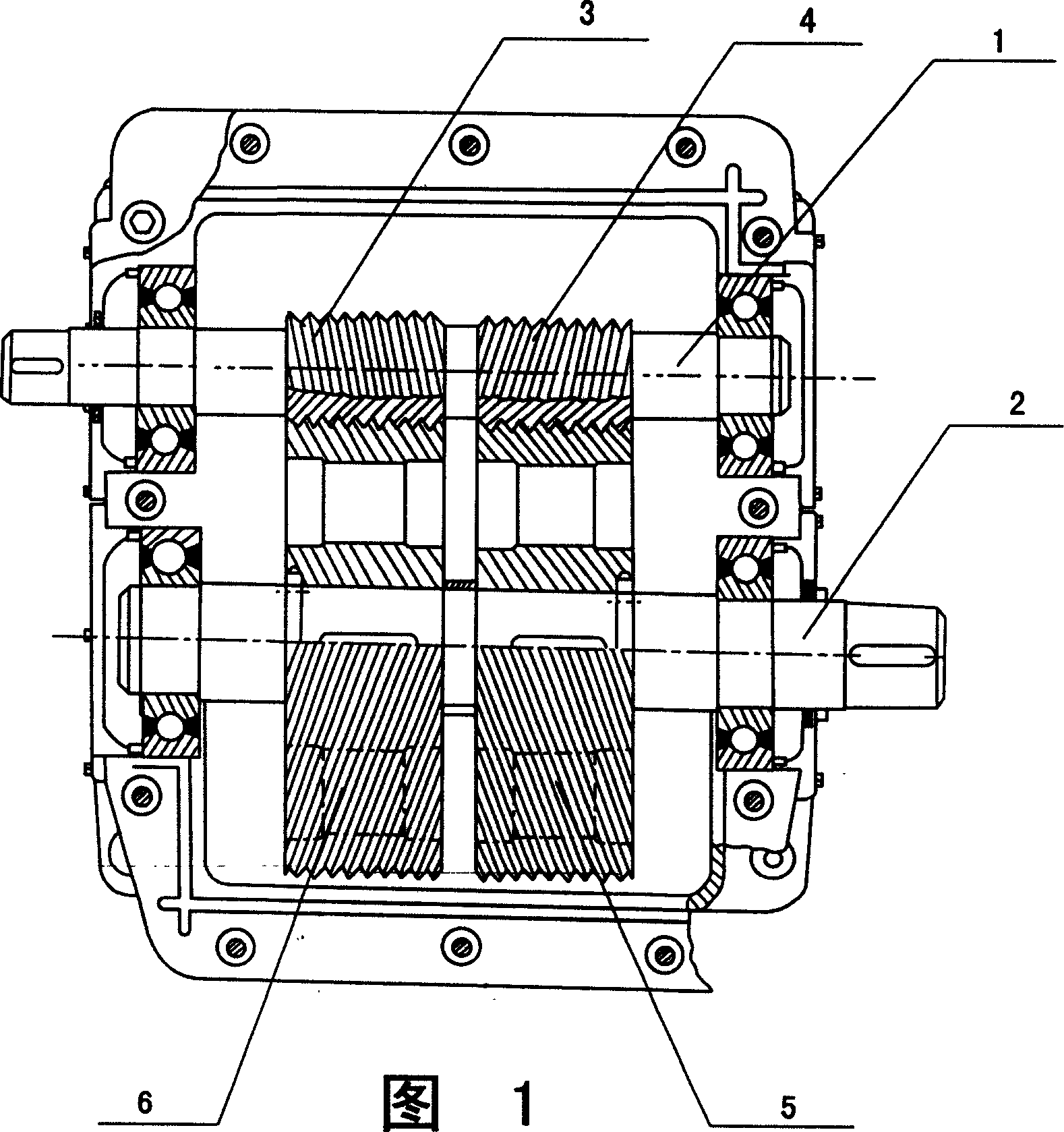 Mechanical double lead-screw drive pair