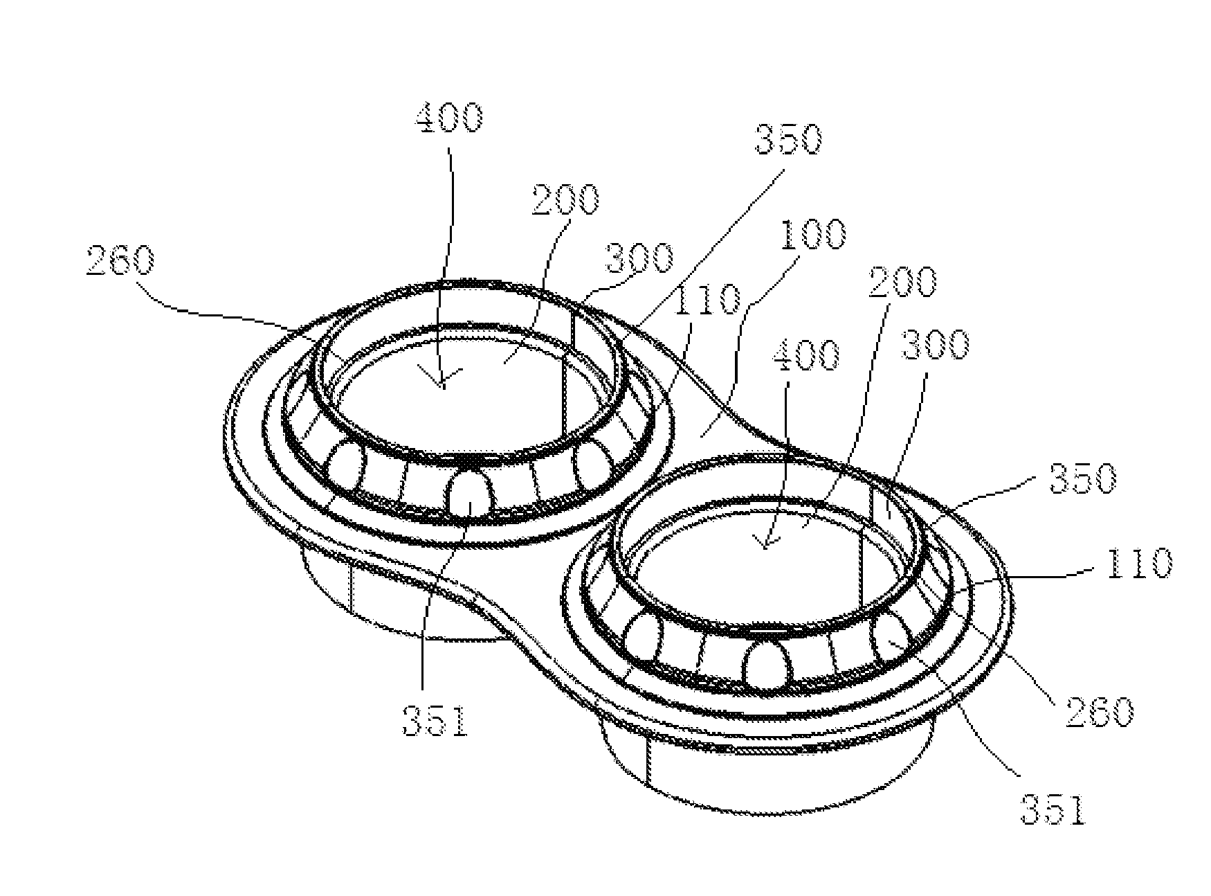 Cup holder with adjustable depth