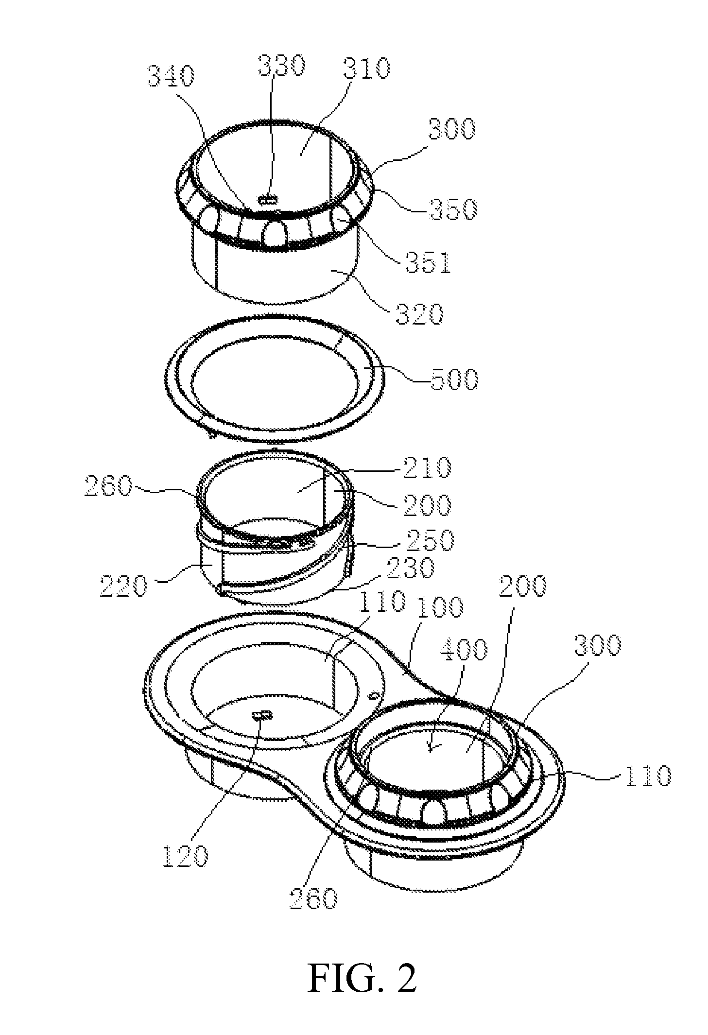 Cup holder with adjustable depth