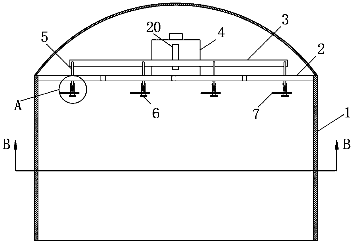 Ecological environment-friendly agricultural greenhouse irrigation system