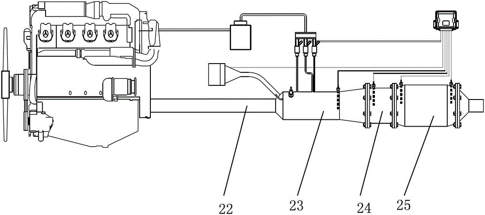 Diesel engine particulate matter catcher regenerative burner and oil-injecting combustion-supporting compound regenerative system