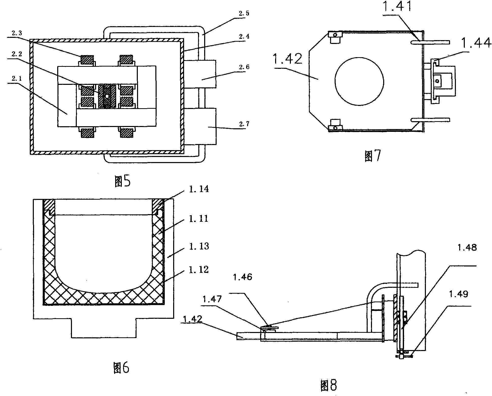 Deep cavity quartz crucible with the thick wall of 26 inches, production method and equipment thereof