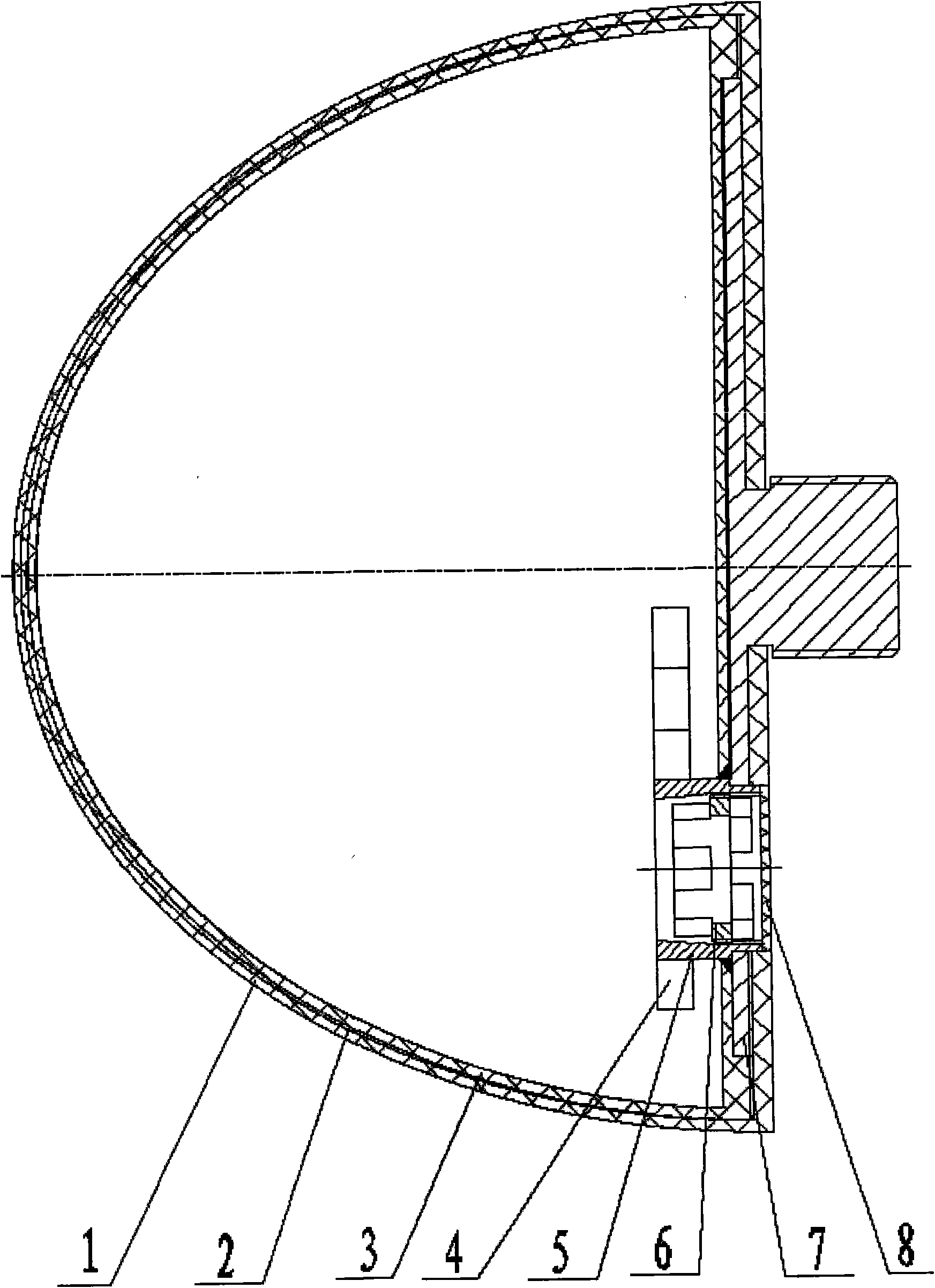 Shock attenuation device suitable for high-altitude dropped object