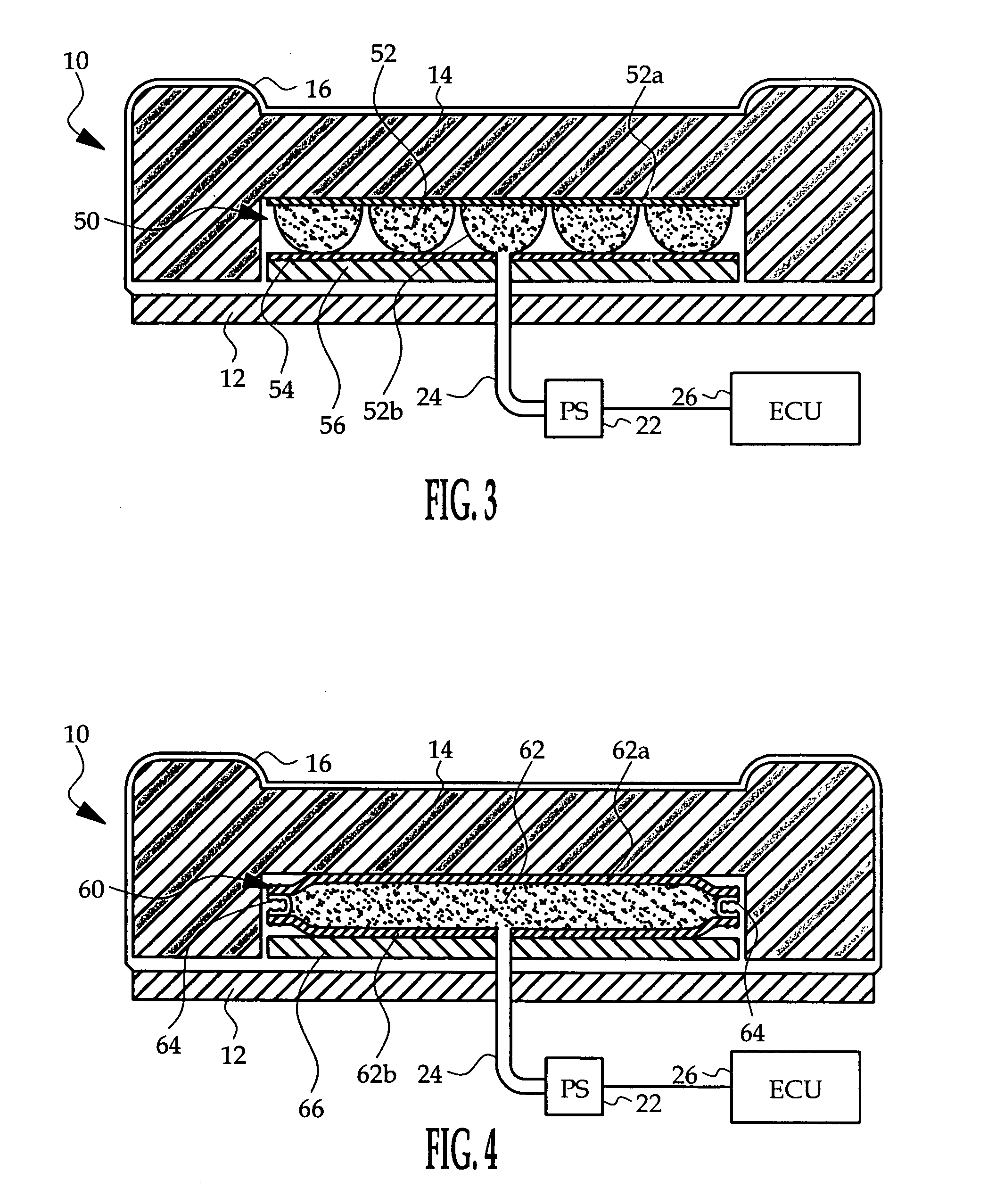 Fluid-filled seat bladder having integral interface panel