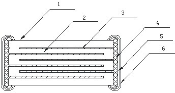 Method for preparing high-power microwave chip type multilayer ceramic dielectric capacitor