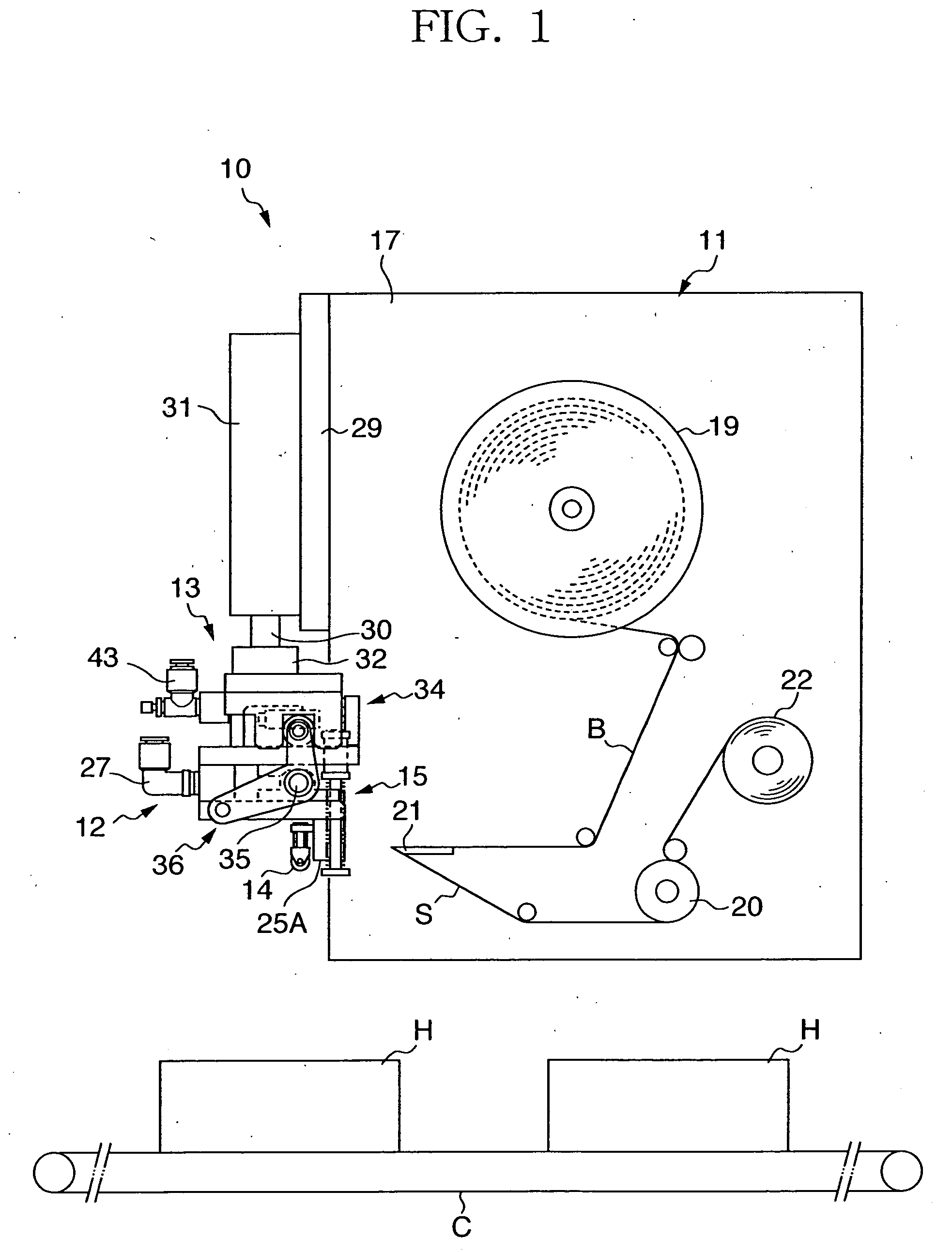 Sticking device and sticking method