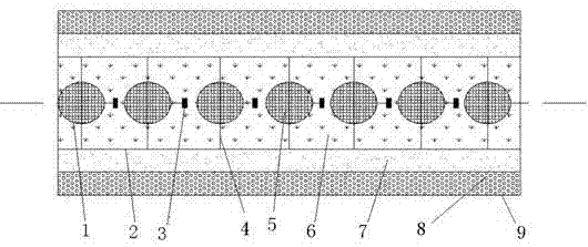 Light energy consumption bullet-proof explosion-proof wall