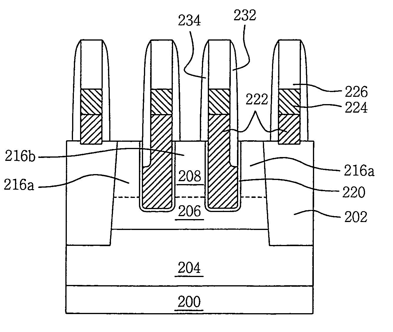 Recess gate transistor structure for use in semiconductor device and method thereof