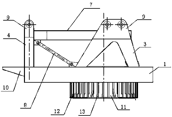 Large-scale pile winding type offshore platform crane revolving platform