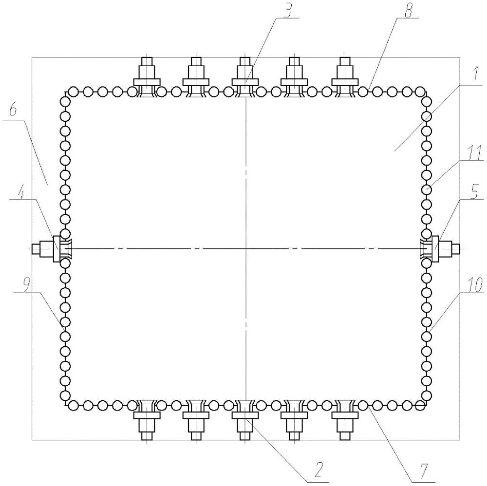 Opposed firing structure of boiler