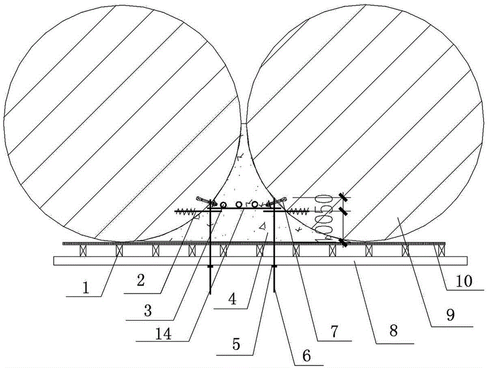 Waterproof curtain impervious structure and construction method thereof