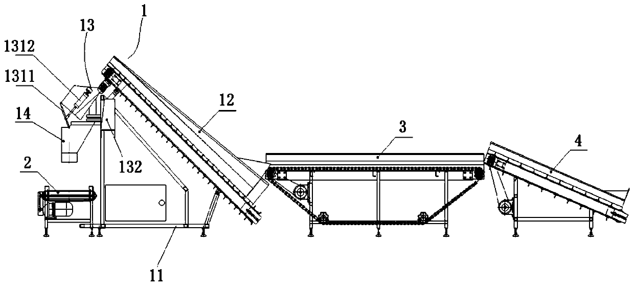 Fruit and vegetable quantitative packaging device and packaging method