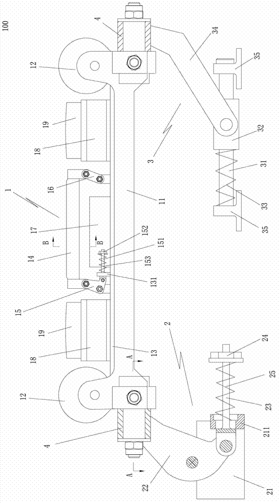 Probe mechanism of oil and gas pipeline crack detector