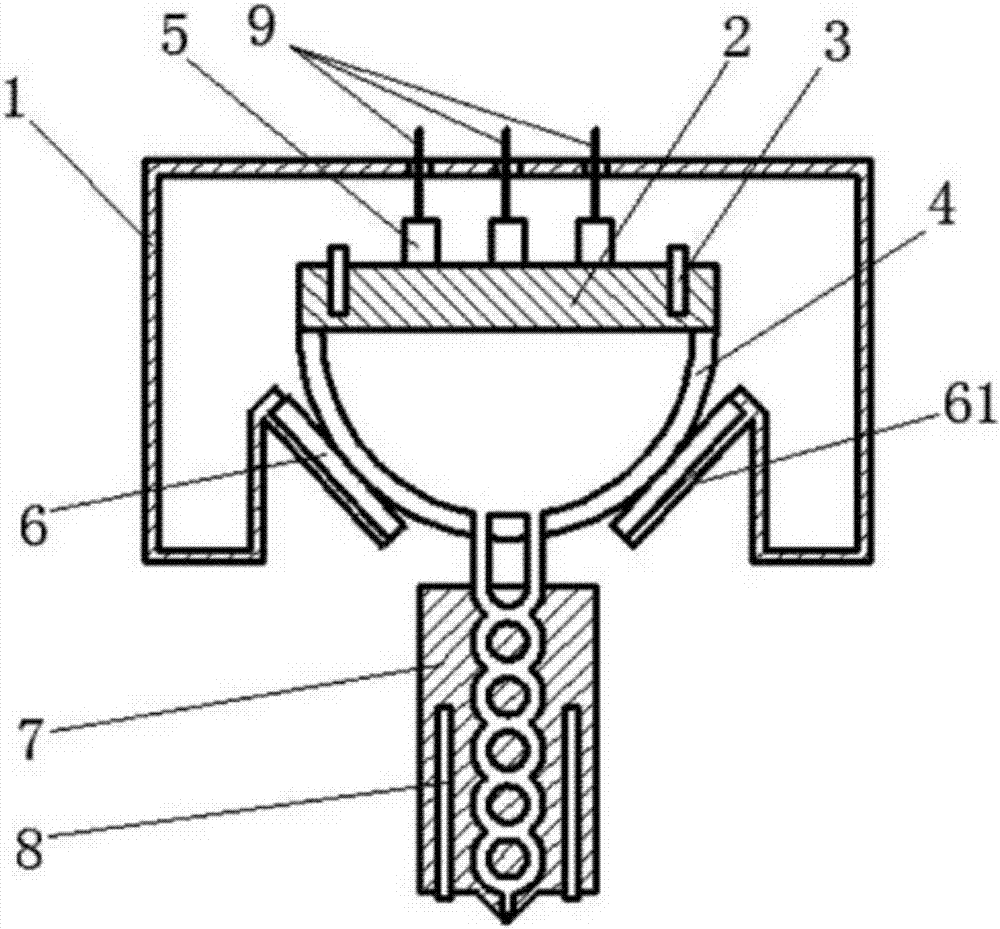 Working method of mixer of melt extrusion type color 3D printing head