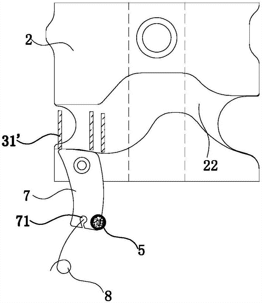 Circular weft knitting machine broken needle detection mechanism