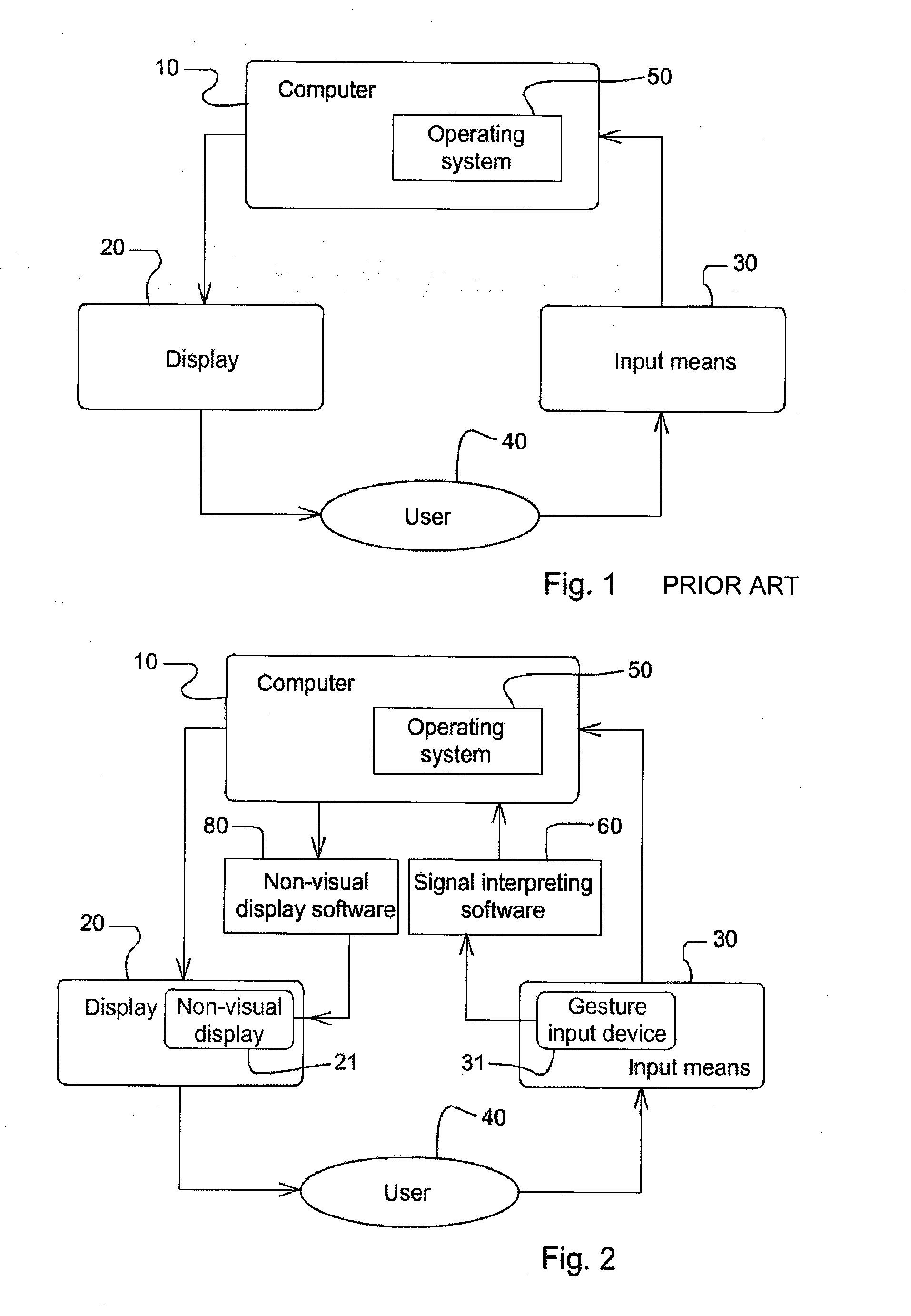 Gesture based computer interface system and method