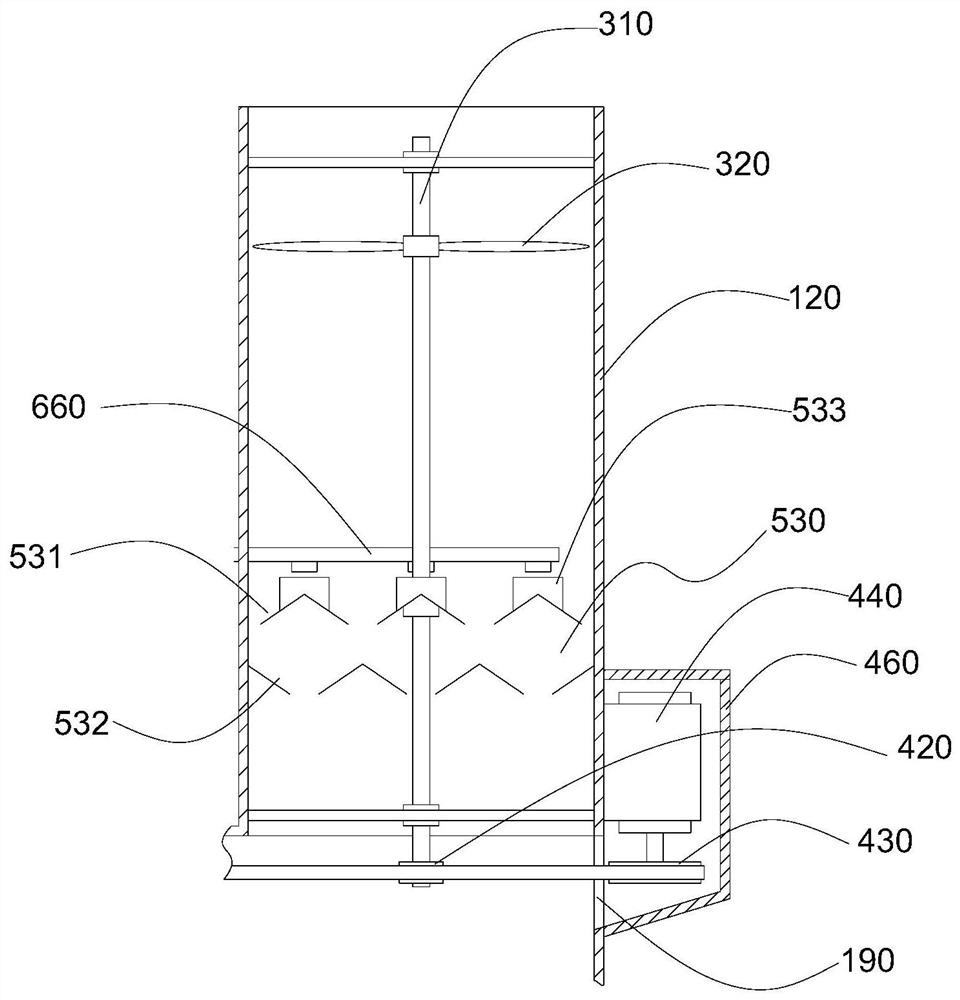 Array washing waste gas purification device