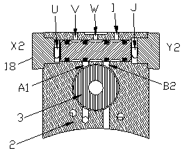 Balanced type air-driven hydraulic pump