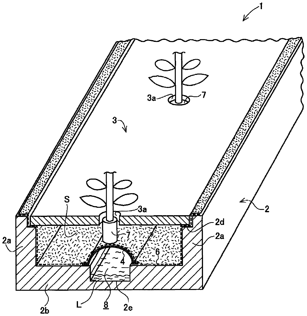 Part for nutrient solution cultivation and method for nutrient solution cultivation