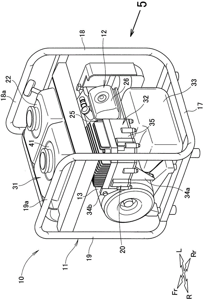 engine driven work machine