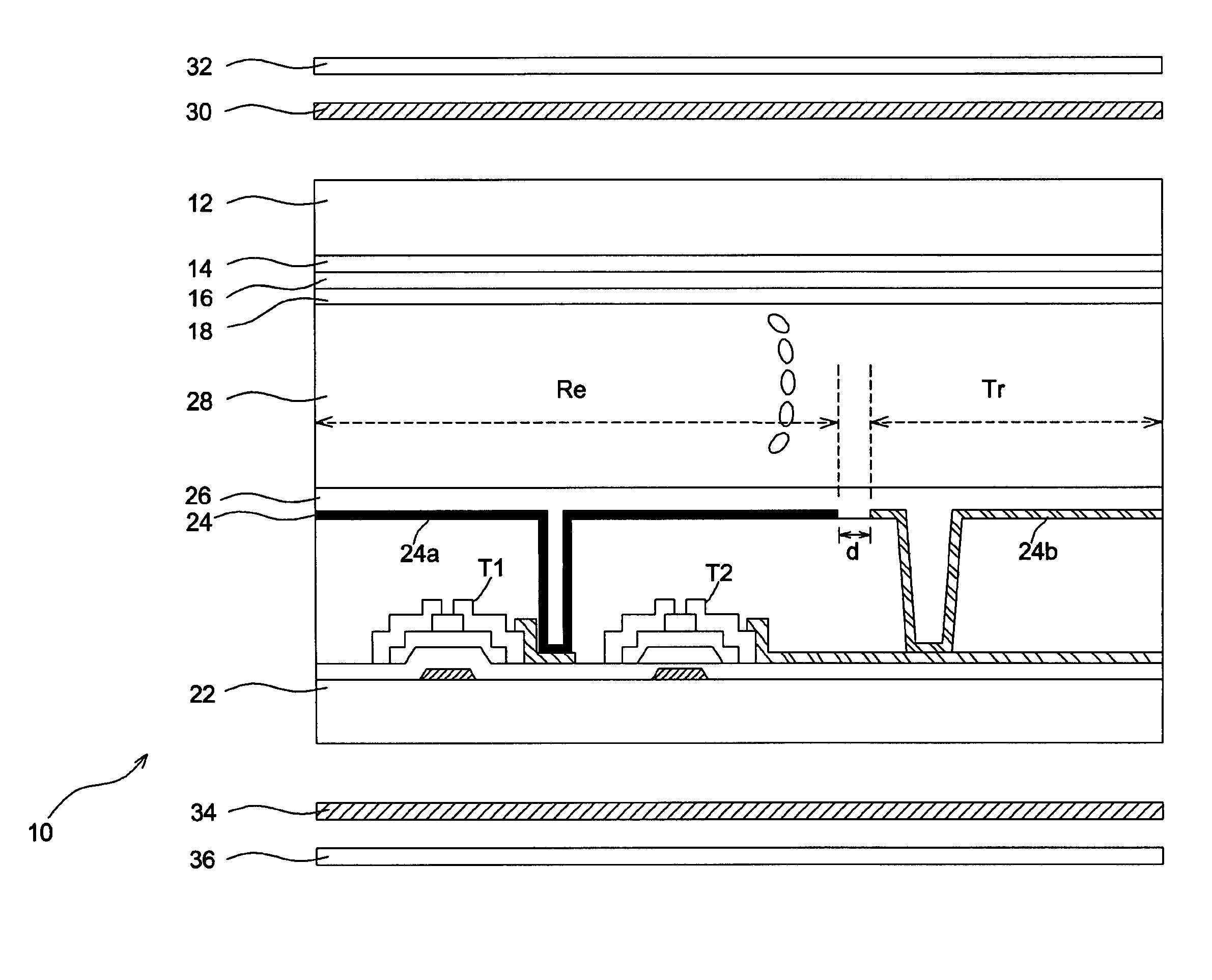 Transflective liquid crystal display device