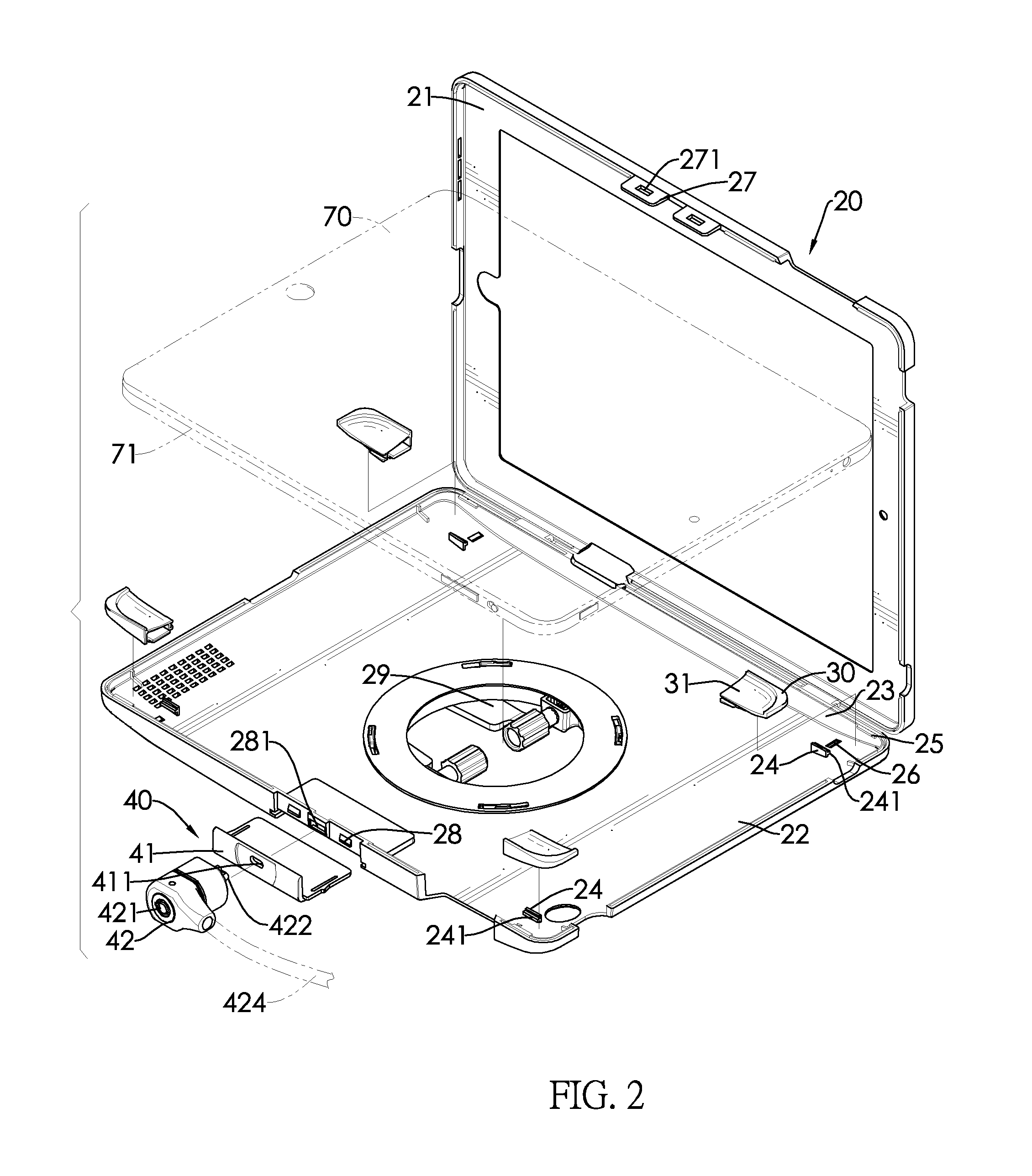 Universal and lockable tablet personal computer protective case