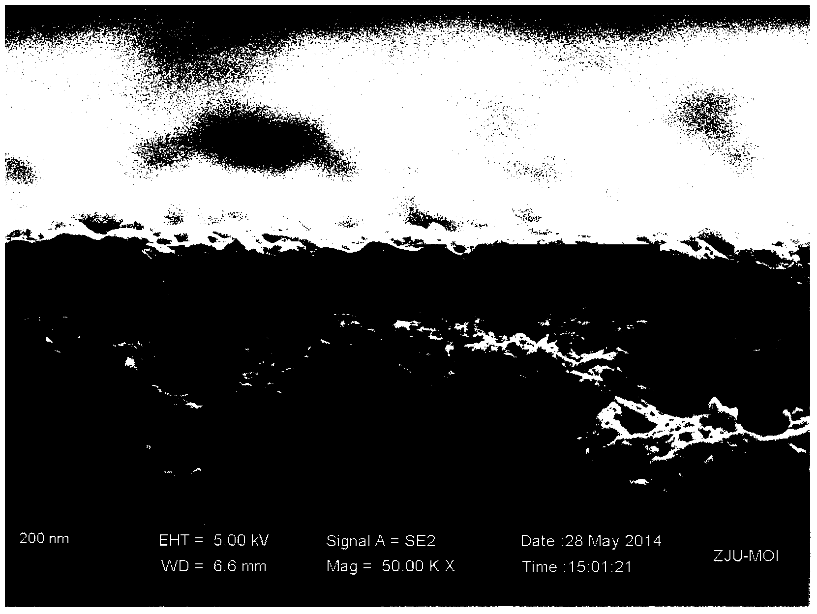 Method for forming amphoteric ion structure on surface of separation membrane and separation membrane