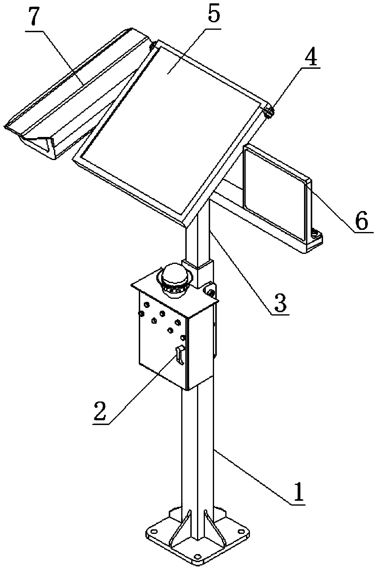 Early warning monitoring device for highway traffic engineering construction