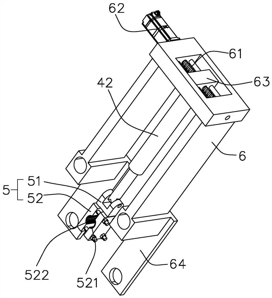 A thrust rod testing machine