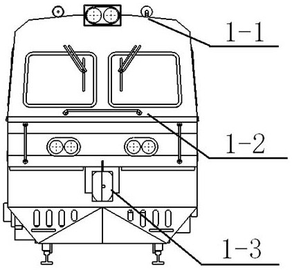 Subway rail construction stage rail car intelligent detection emergency braking device and using method