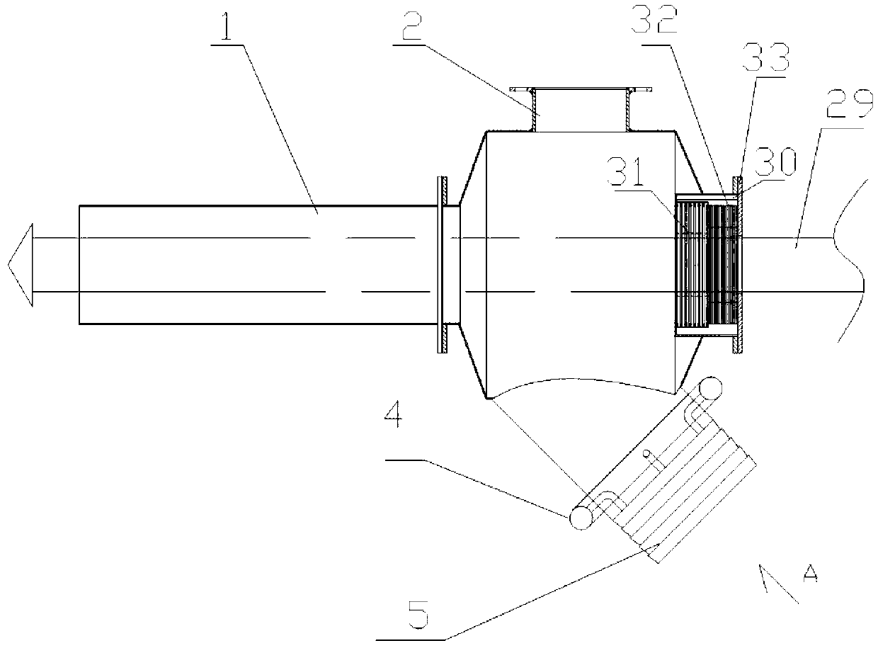 Coal seam drilling coal-gas-water separating, conveying and containing device