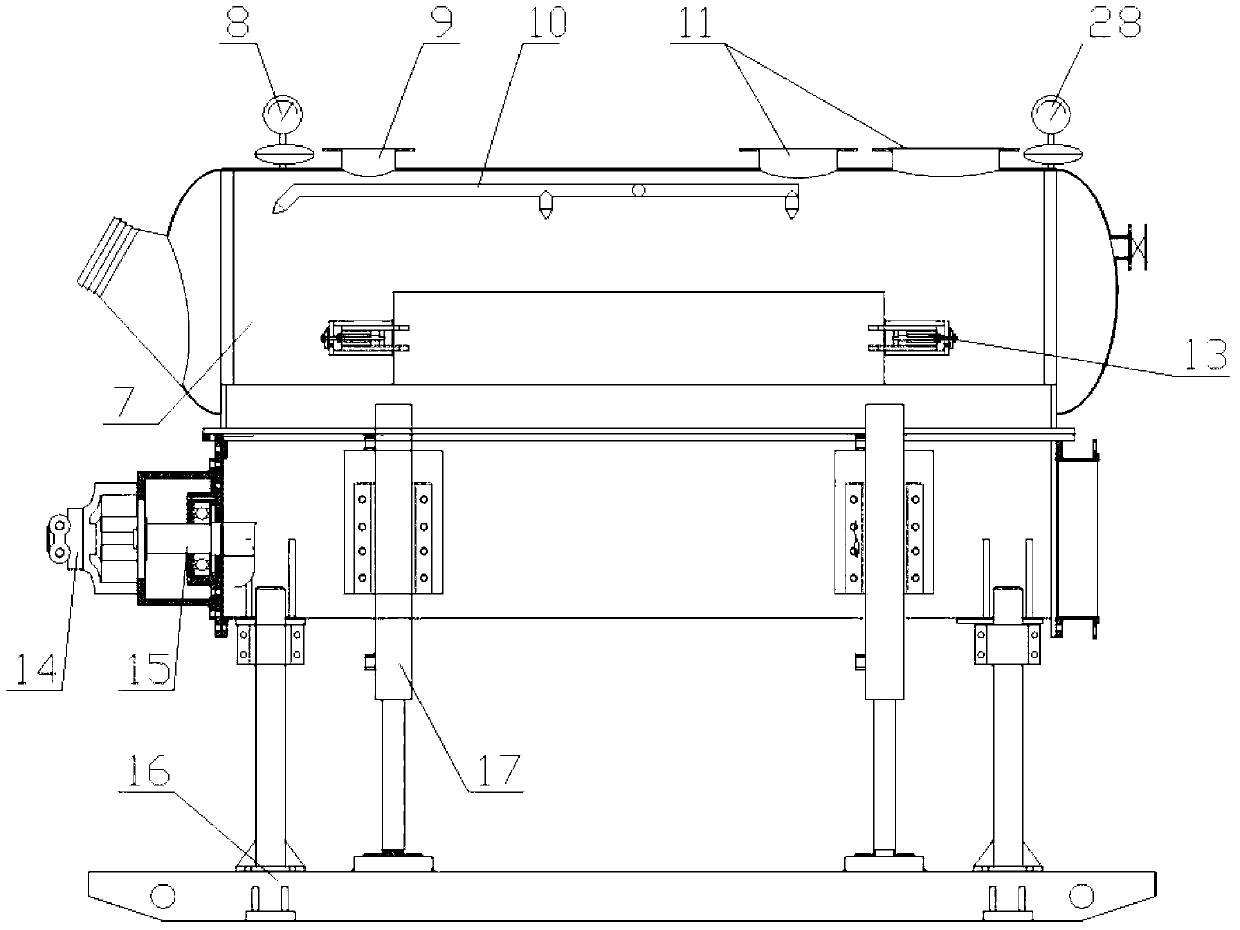 Coal seam drilling coal-gas-water separating, conveying and containing device