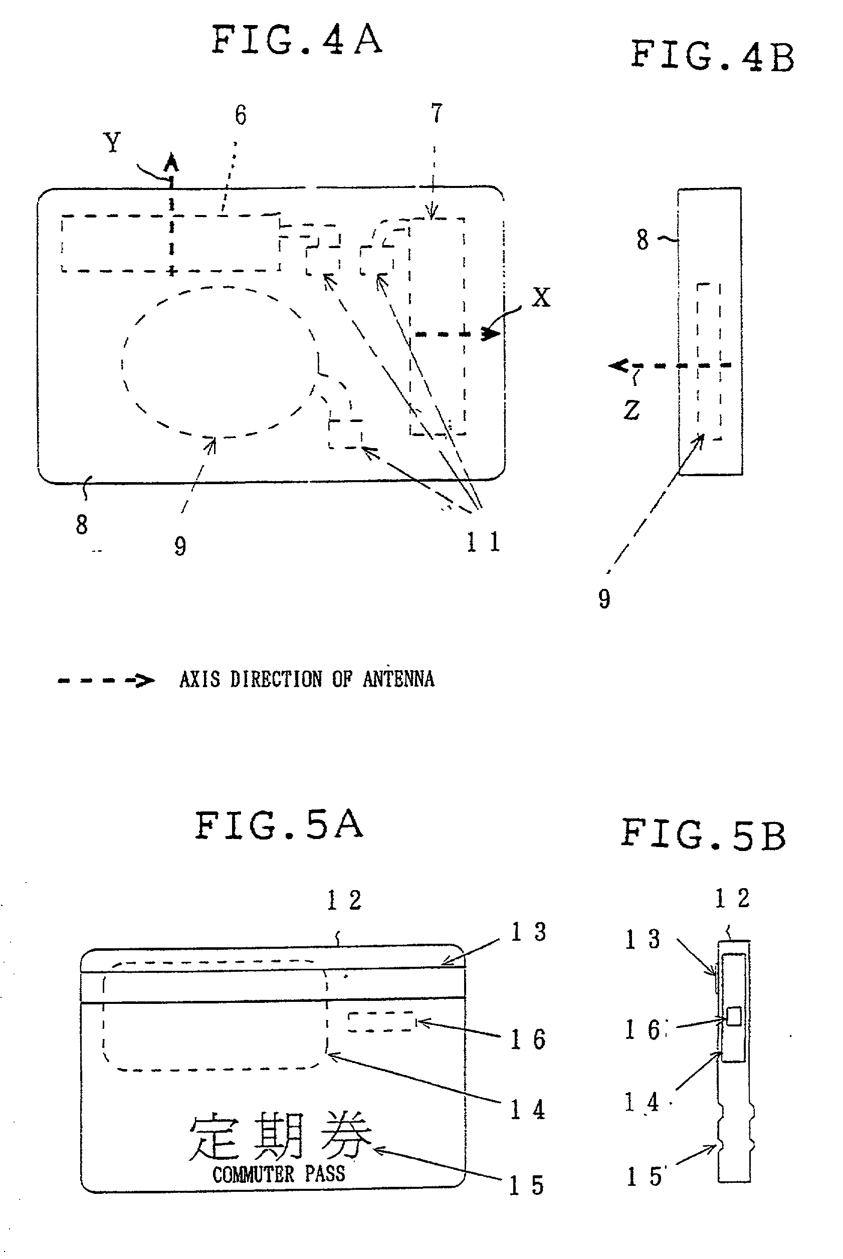 Antenna for transponder and transponder