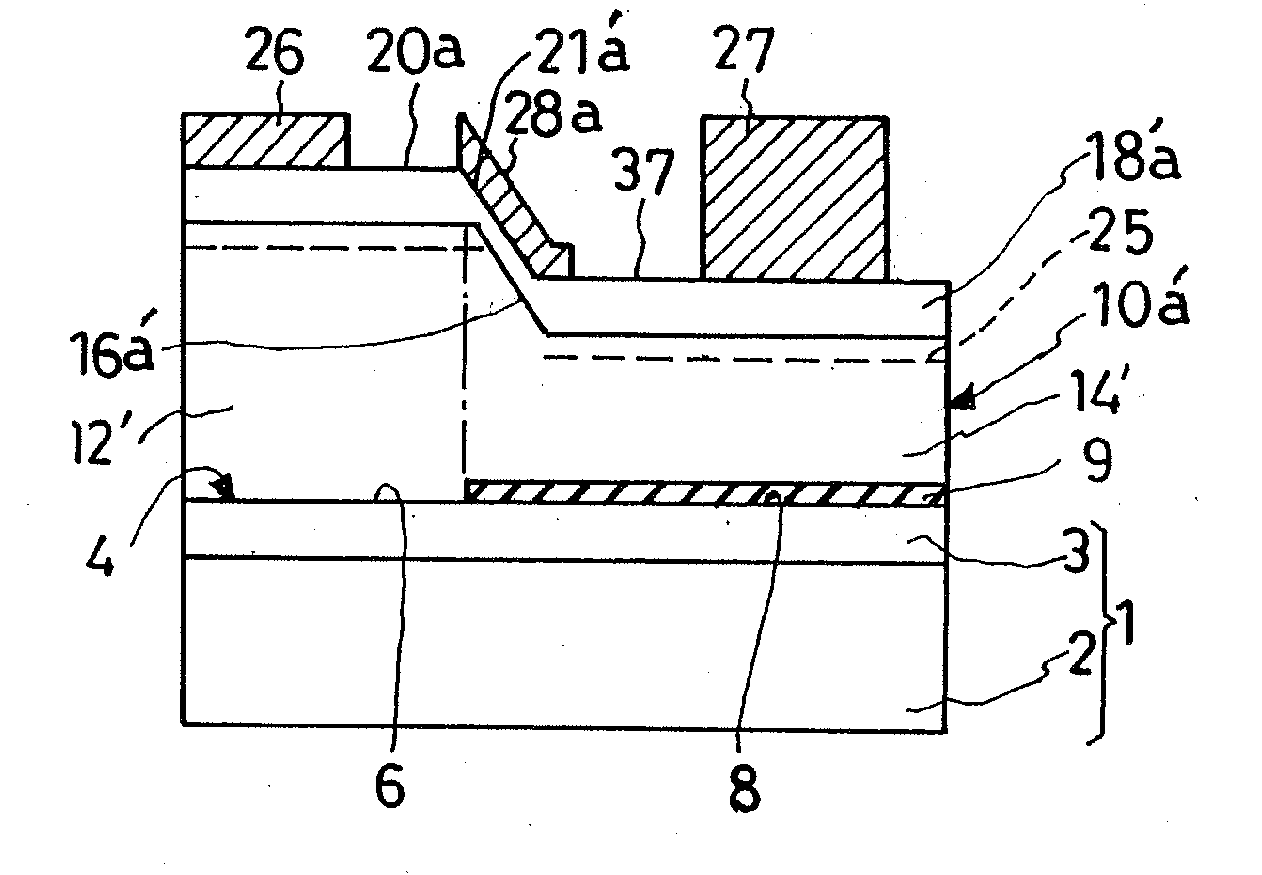 Normally-off field-effect semiconductor device, and method of fabrication