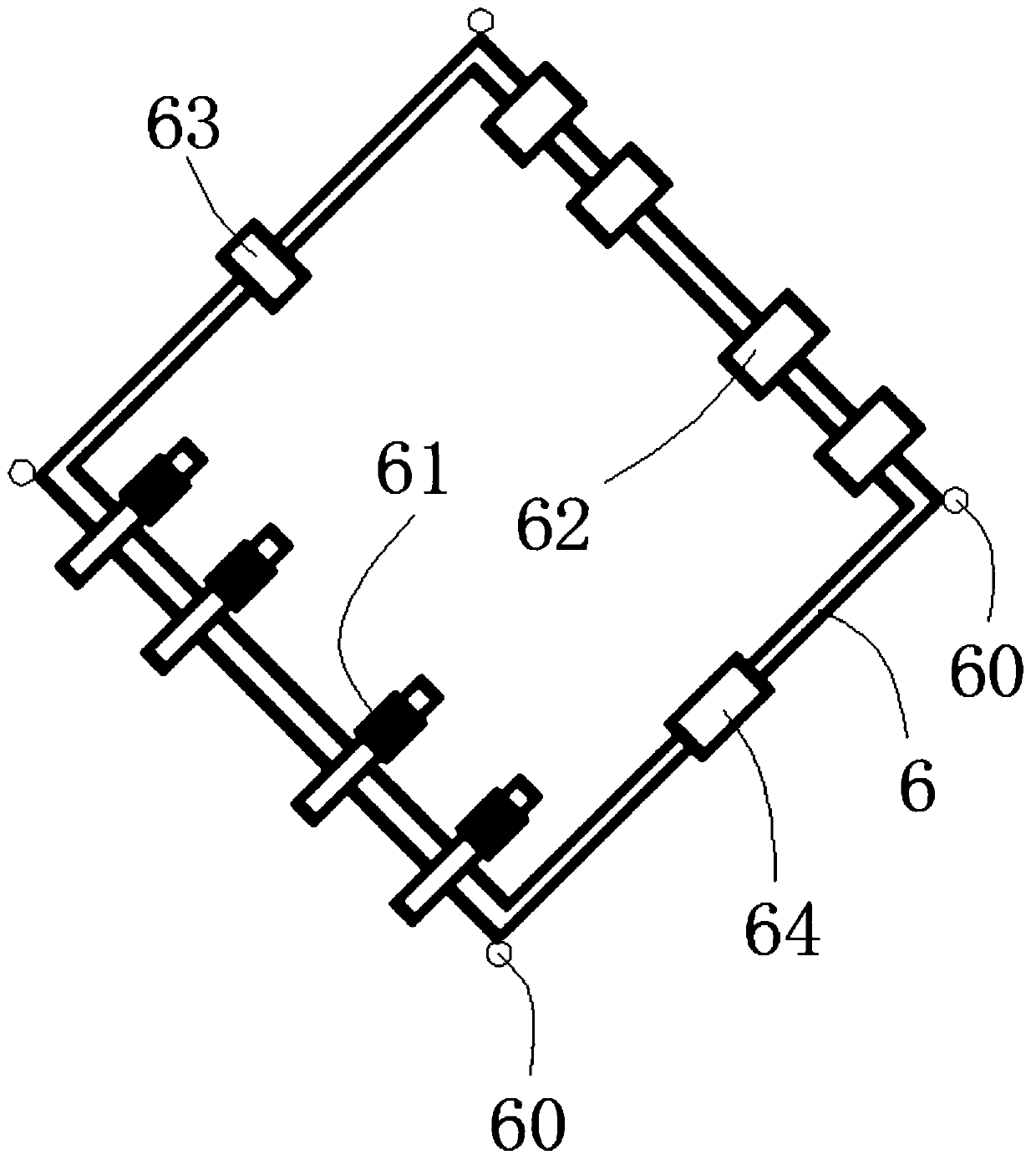 Turbidity detection device of urban river water body