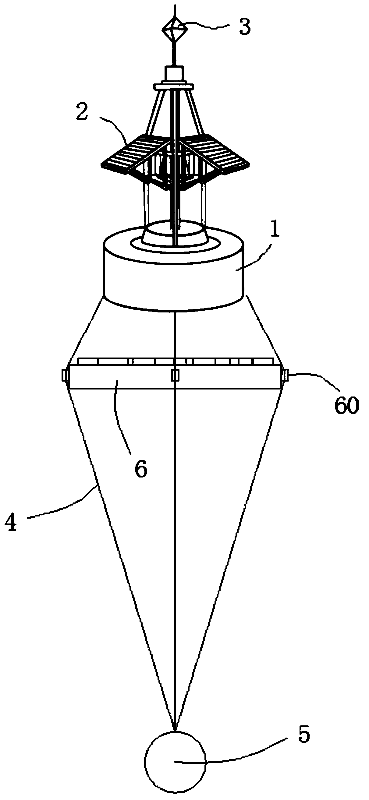 Turbidity detection device of urban river water body