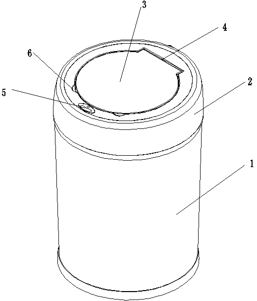 Intelligent induction garbage can convenient in bag changing