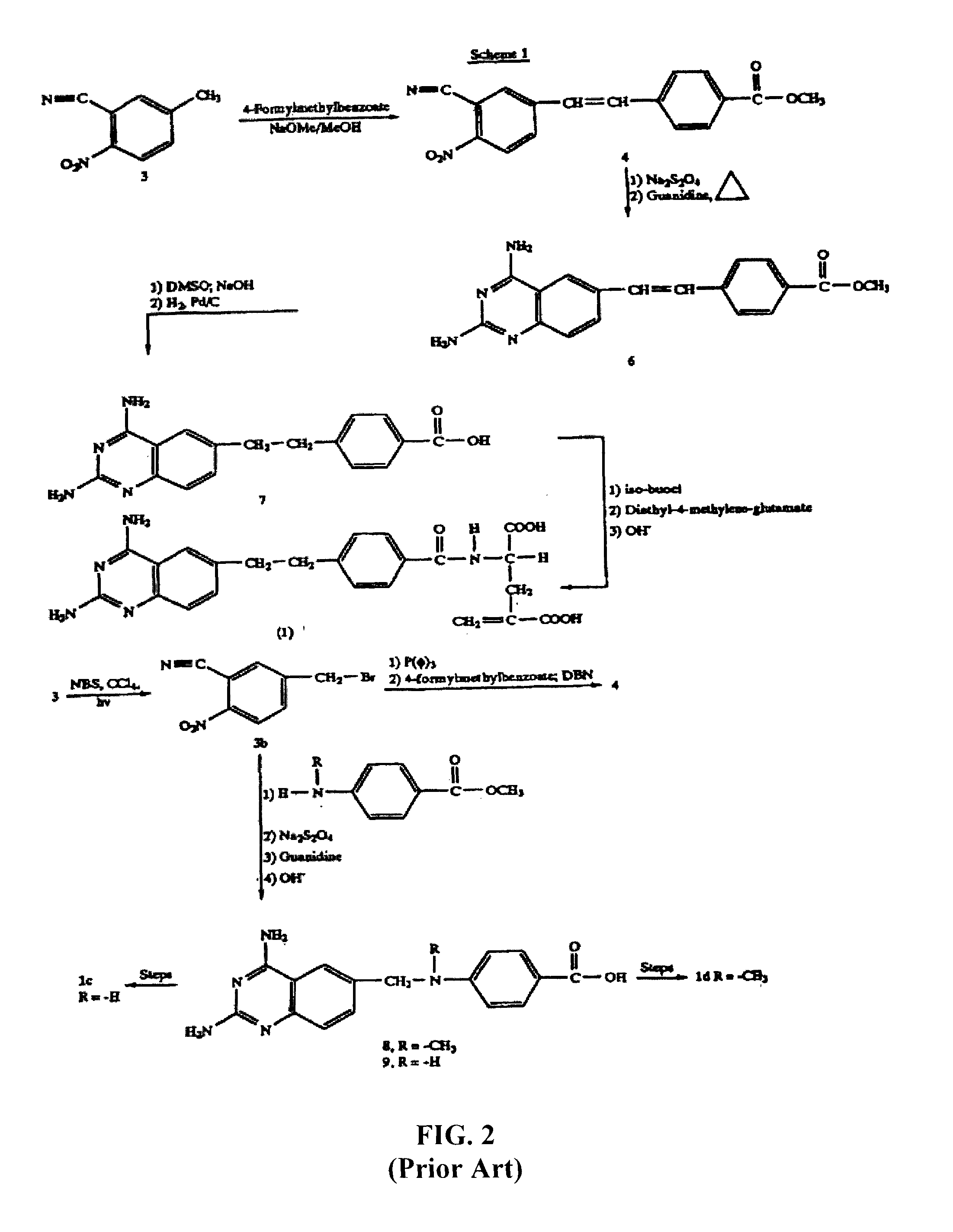 Metabolically inert antifolates for treating disorders of abnormal cellular proliferation and inflammation