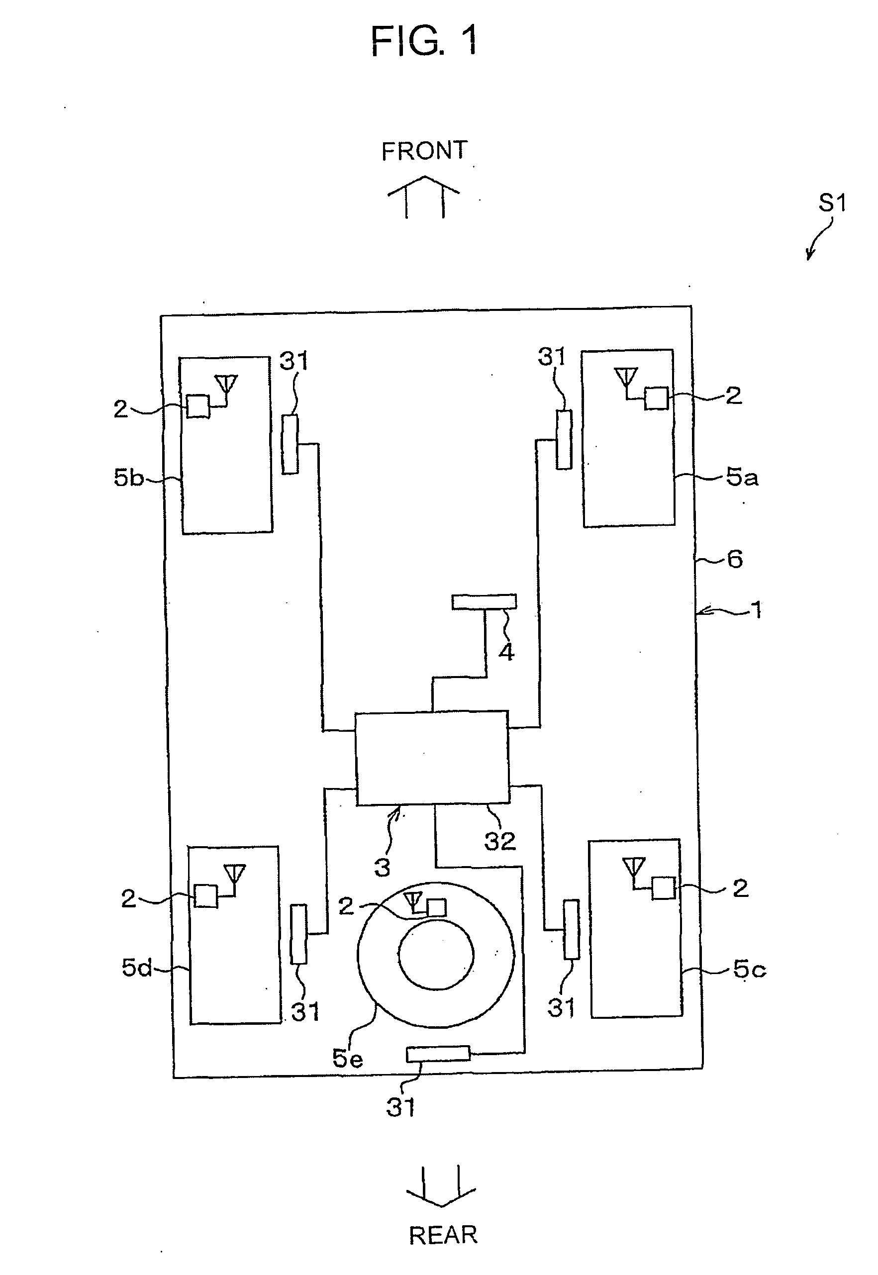 Tire inflation pressure sensing apparatus with function of spare wheel identification